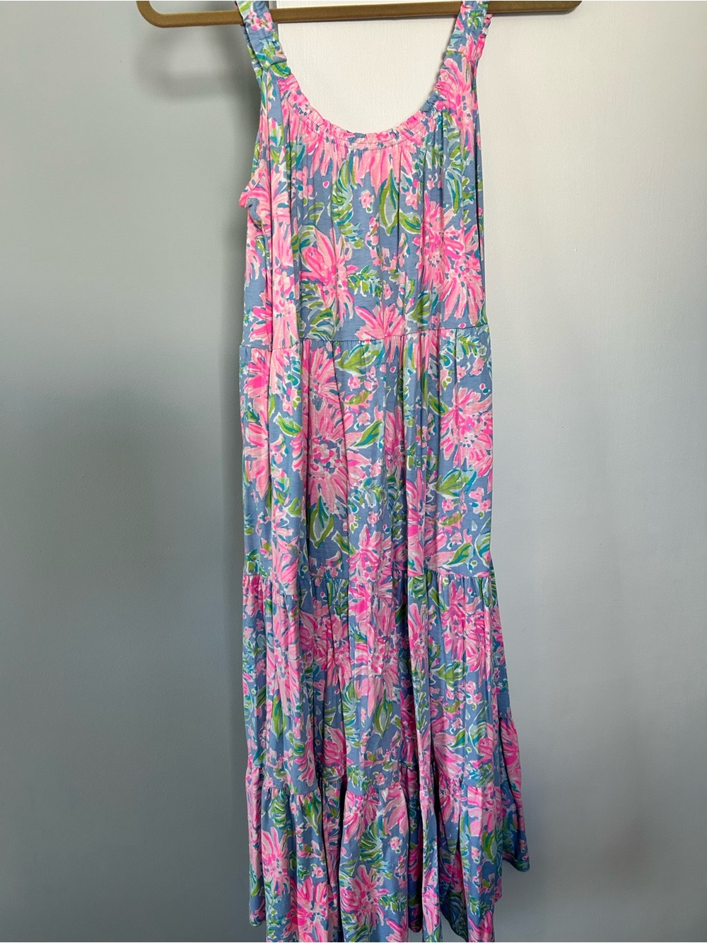Lilly Pulitzer Loro Swing Midi Dress Sunrise Bay